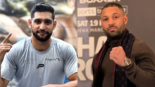 Amir Khan (left) and Kell Brook (right)