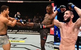 "Everyone's doing the same thing" - Israel Adesanya thinks fans are hyping up Khamzat Chimaev the same way as Paulo Costa