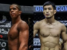 Adriano Moraes looks prepared to stand and bang with Yuya Wakamatsu