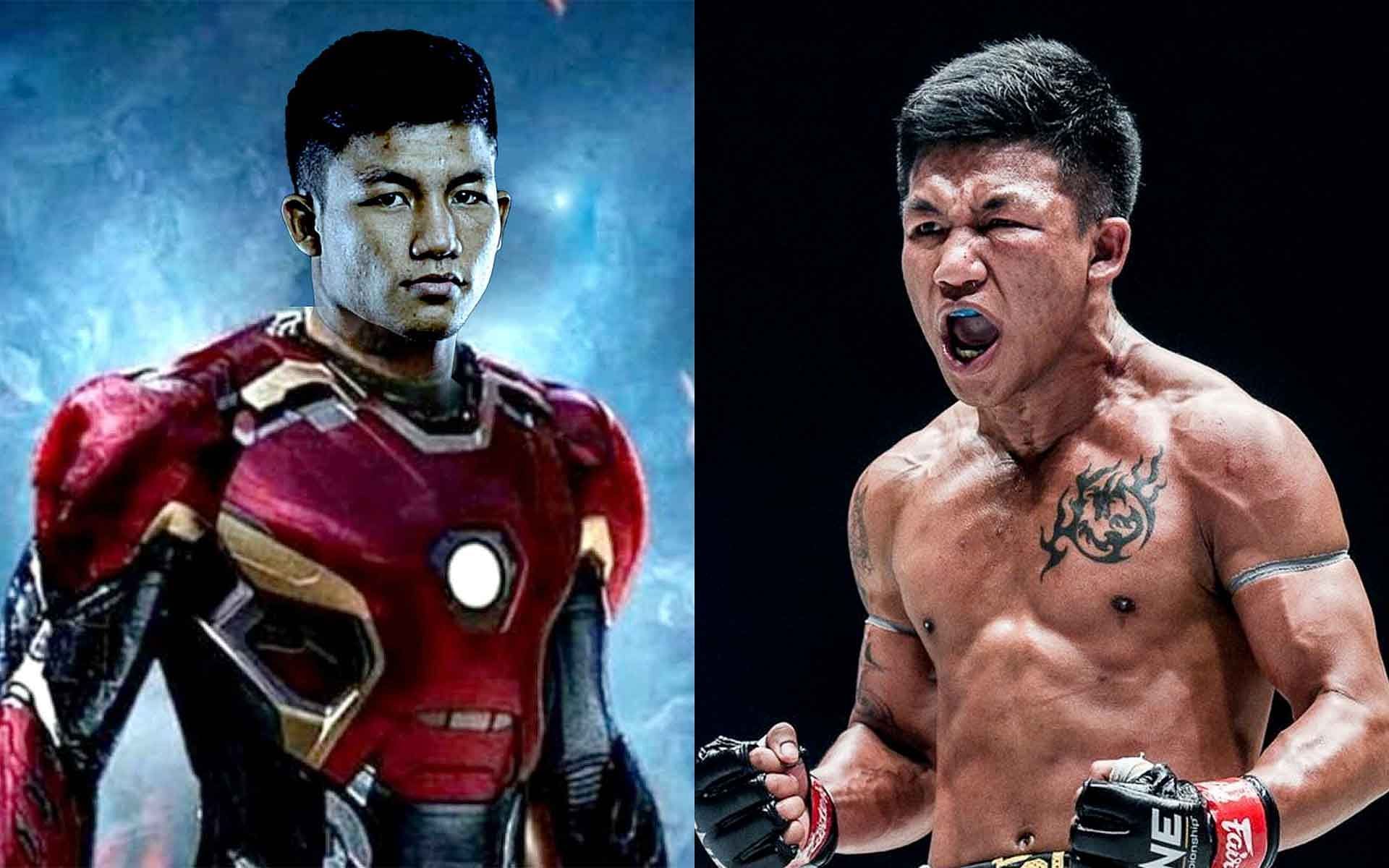 Rodtang as Iron Man just makes sense, as he already adopted it as a nickname. | [Photos: ONE Championship]
