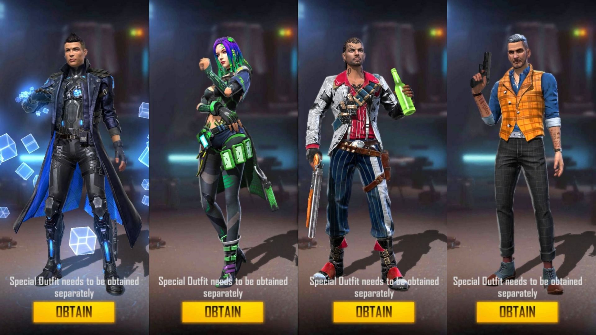 The combination is specially to rush in Clash Squad matches in Free Fire (Image via Garena)