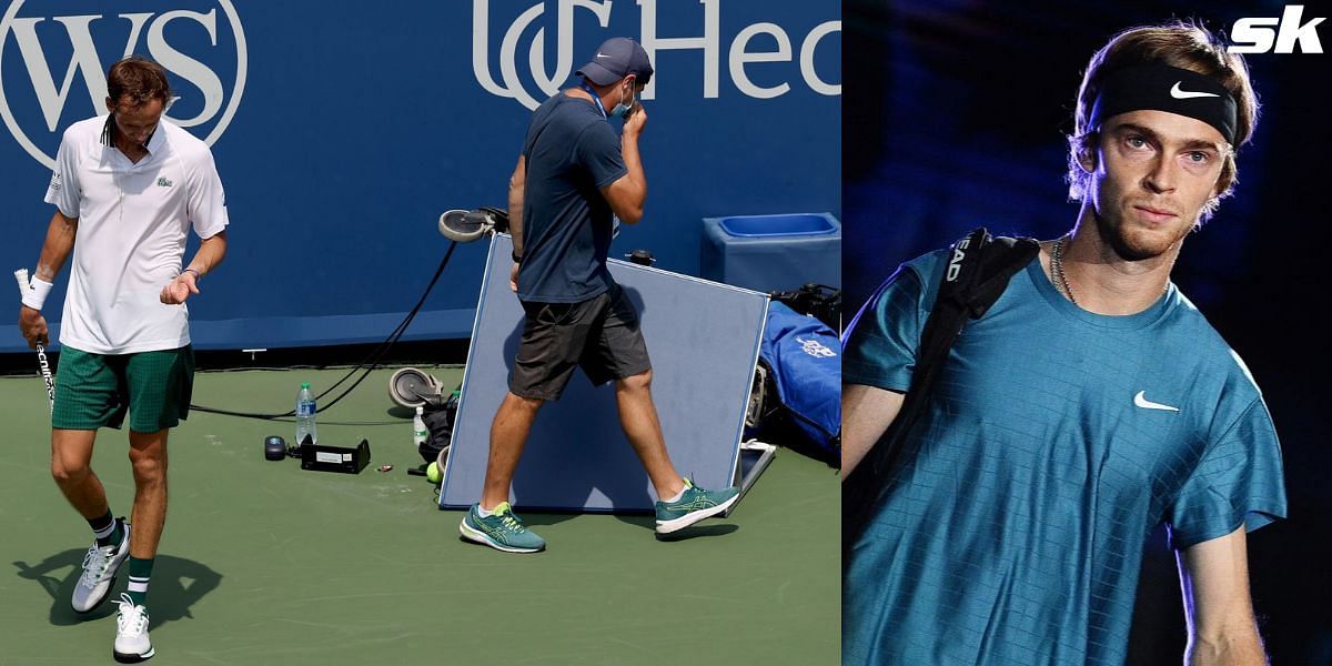 Andrey Rublev spoke on Daniil Medvedev running into an on-court camera last year