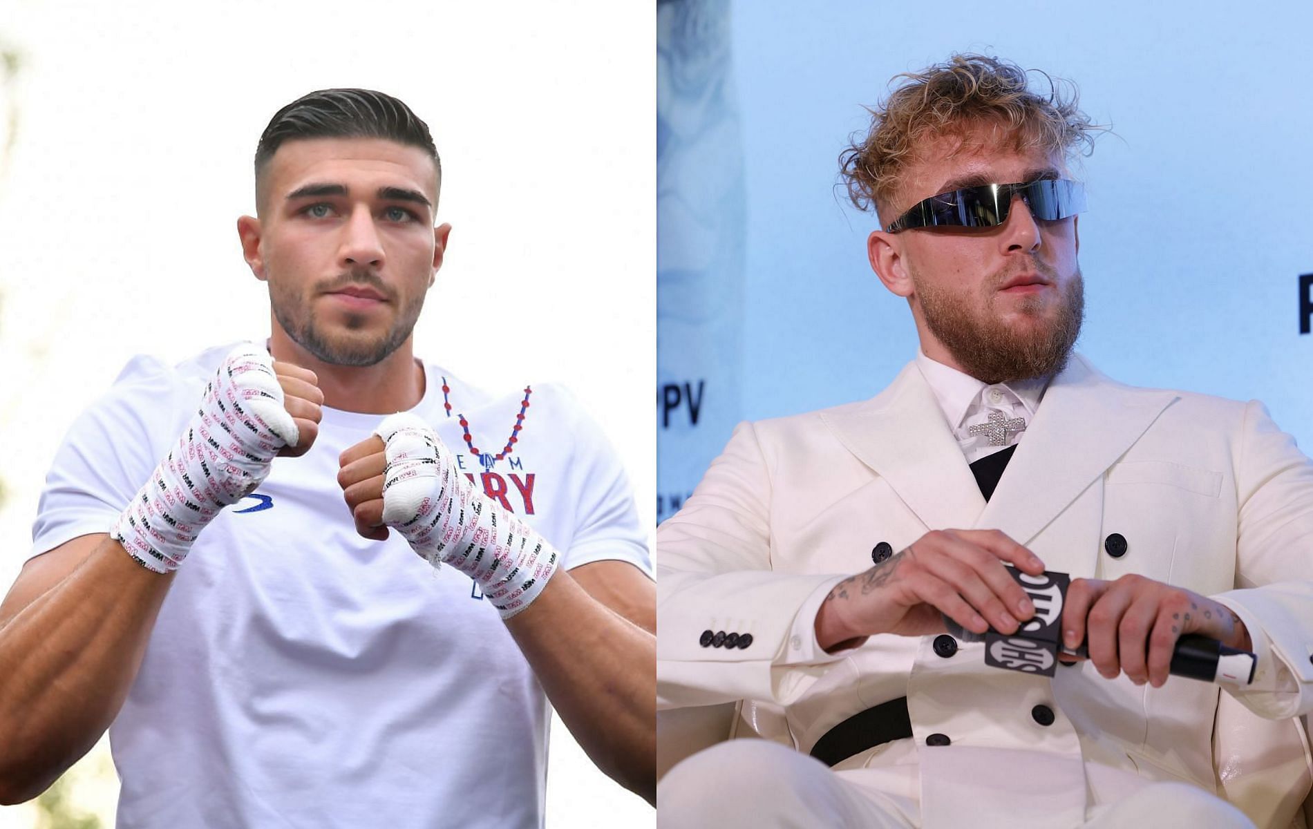 Tommy Fury (left) &amp; Jake Paul (right)