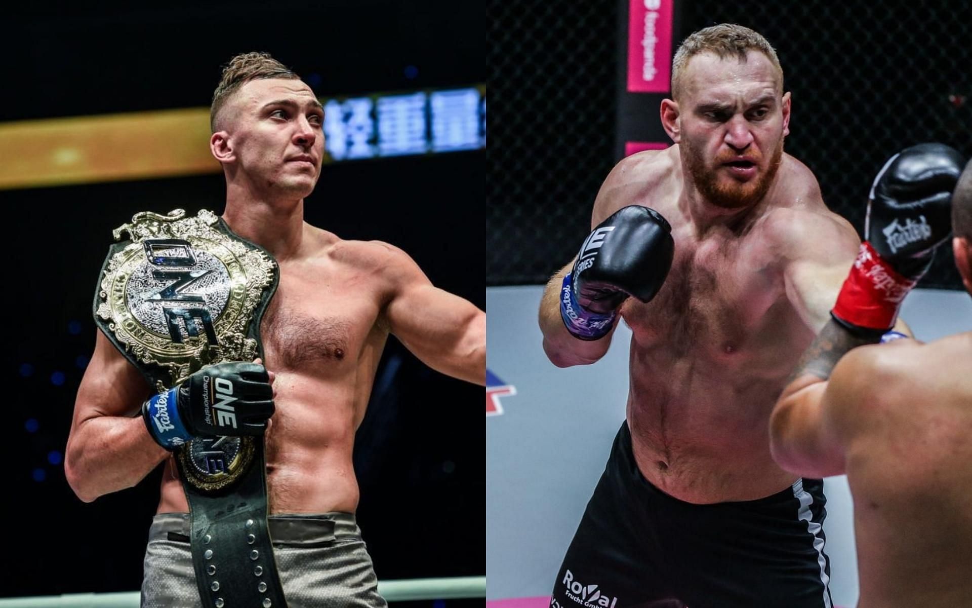 Roman Kryklia (left) and Murat Aygun (right) will fight for the ONE Championship light heavyweight kickboxing title at ONE: Full Circle. (Images courtesy of ONE Championship)