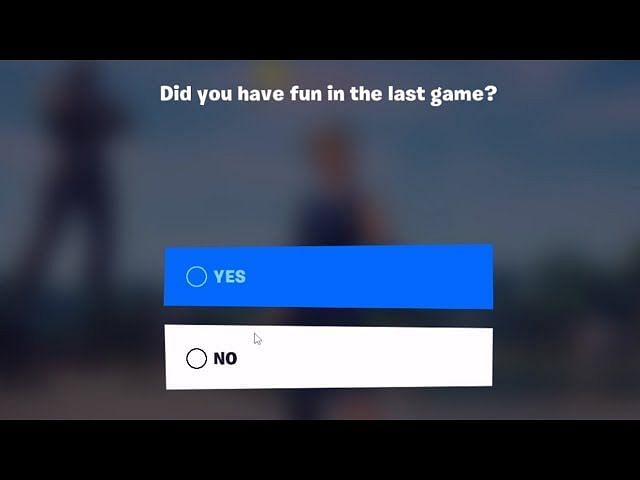 Fortnite Survey Pops On Player's Screen At The Worst Possible Time