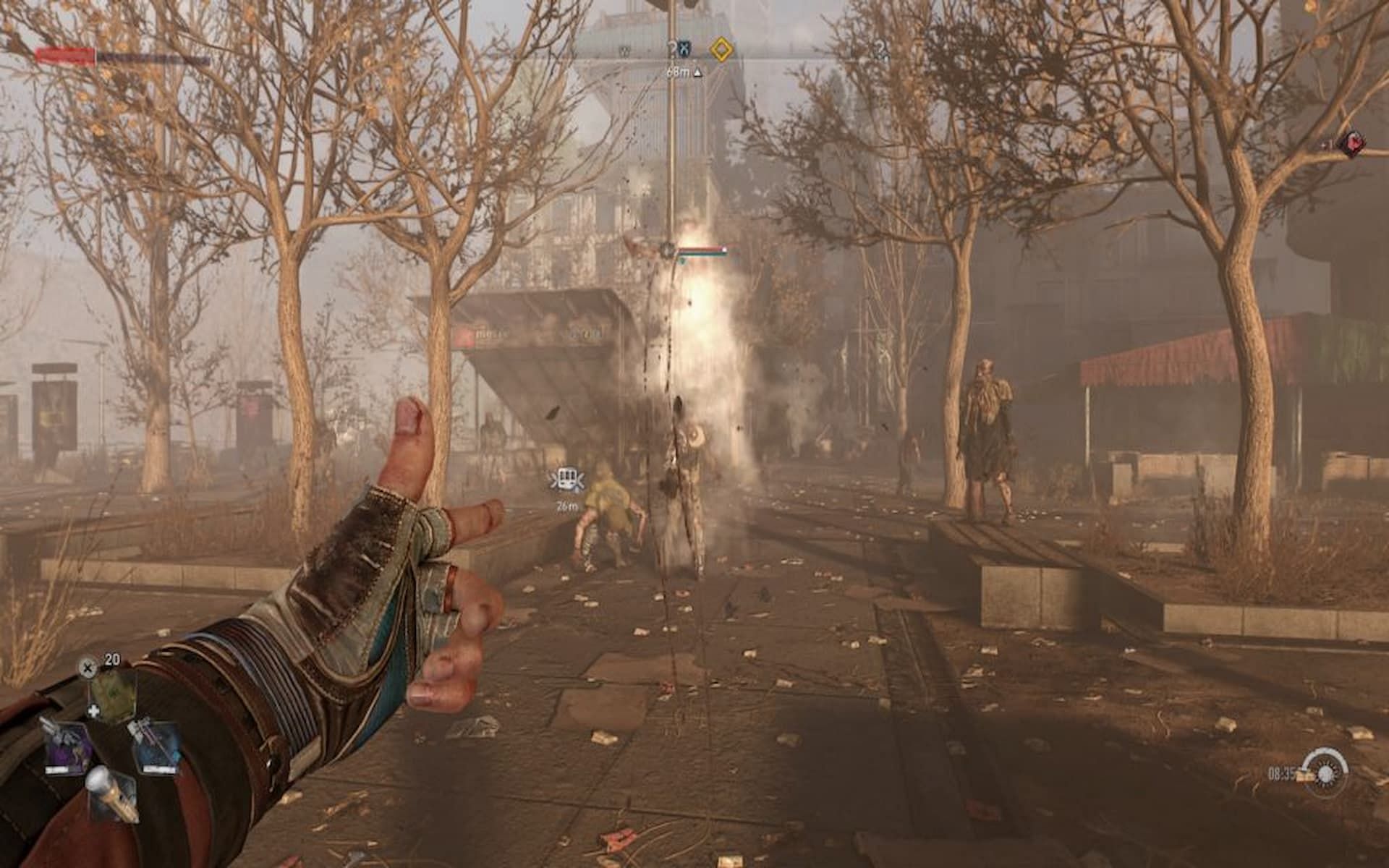 Players can use a literal finger gun (Image via Techland)