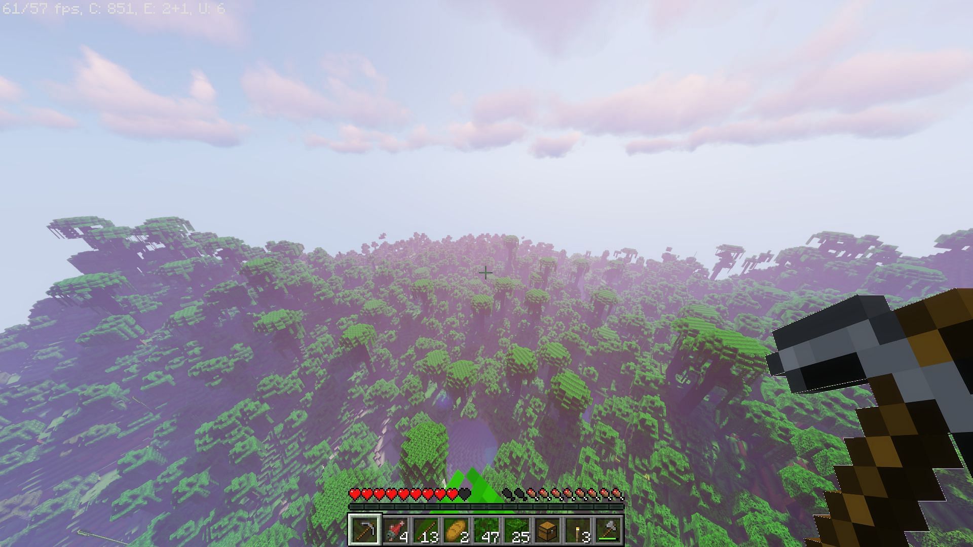 يمتد The Jungle لأميال (الصورة من Minecraft)