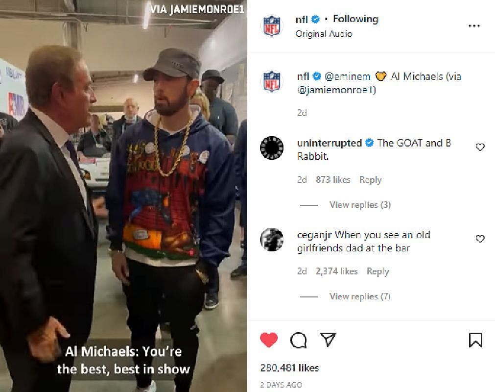 The rapper superstar and the NBC commentator meet for the first time