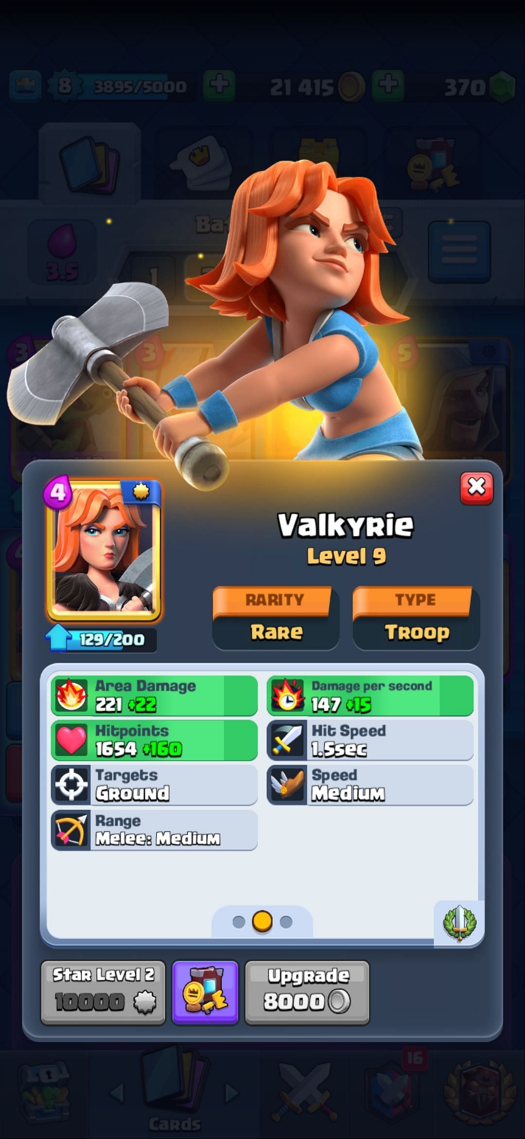 The Valkyrie card (Image via Sportskeeda)