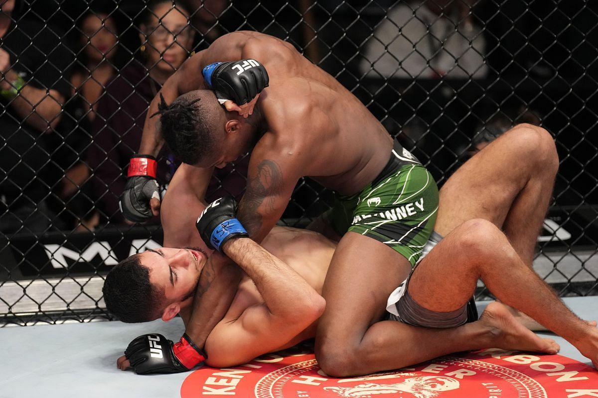 Terrance McKinney impressed hugely with his submission of Fares Ziam PC: UFC