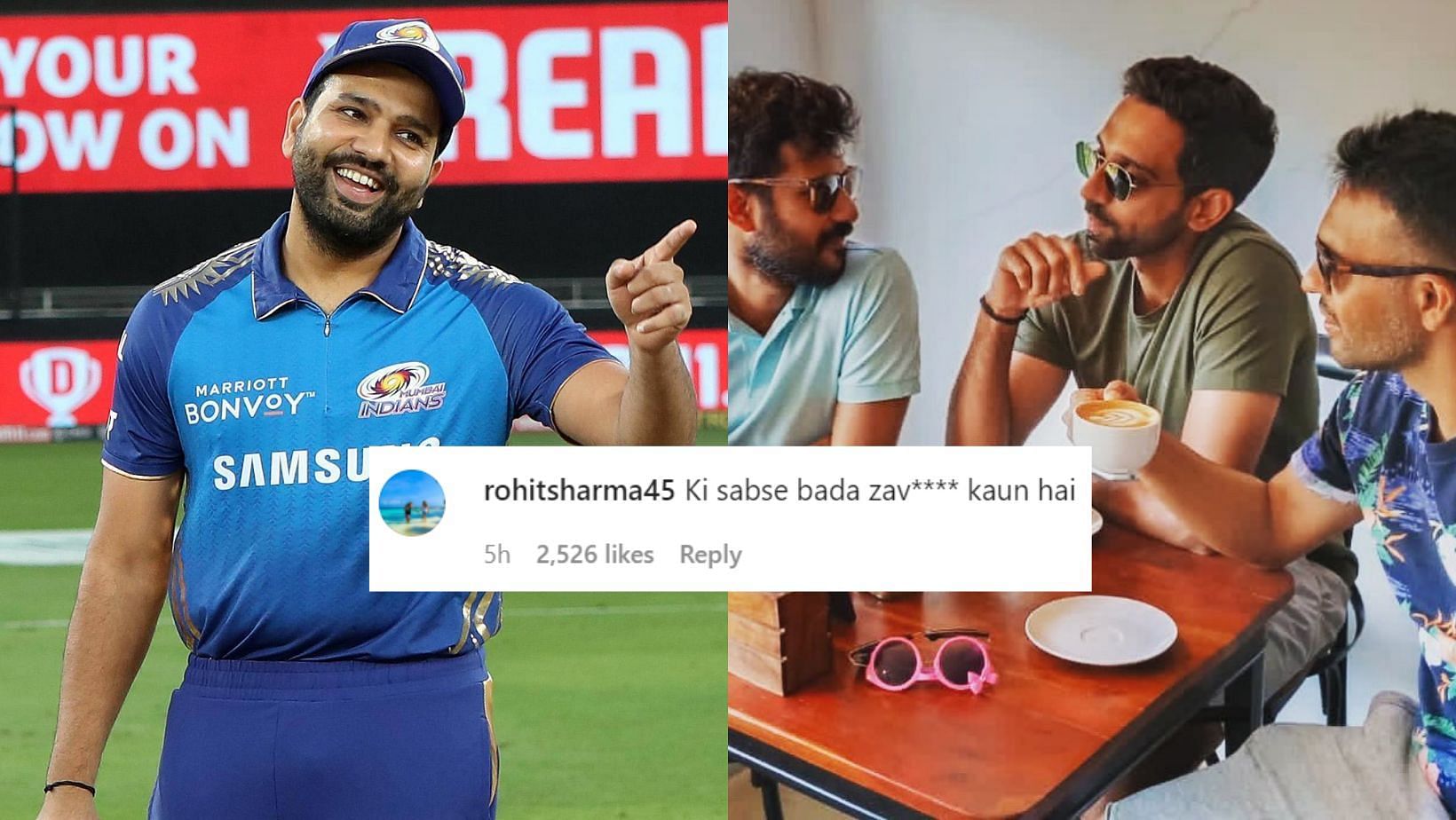 Rohit Sharma&#039;s comment on Dhawal Kulkarni&#039;s post.