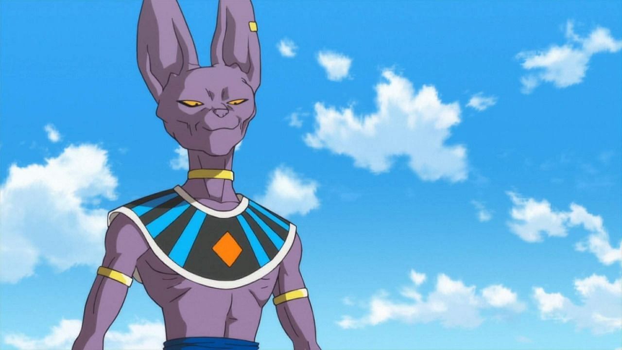 Beerus as seen in the Super anime (Image via Toei Animation)