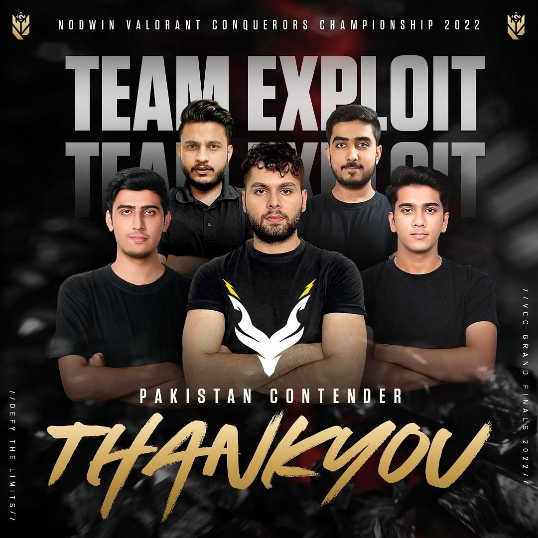 Team Exploit&#039;s journey in VCC 2022 comes to an end (Image via Nodwin Gaming)