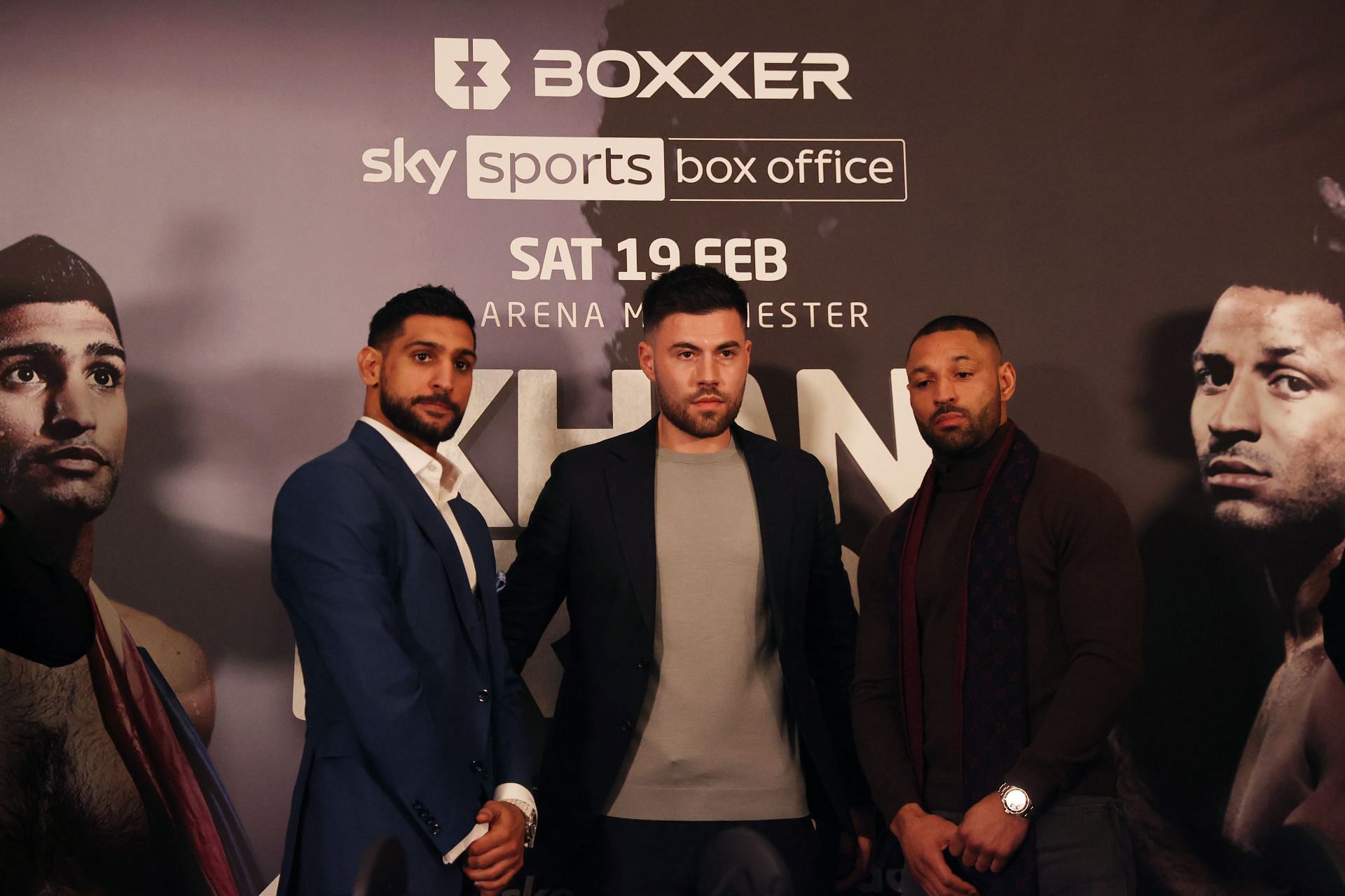Amir Khan (L) is confident ahead of his showdown with Kell Brook (R)