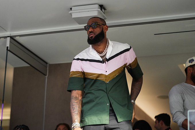 Watch LeBron James dance in stands as Odell Beckham Jr scores