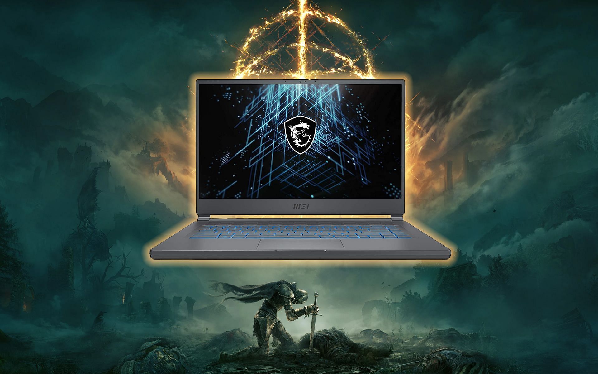 The best laptop to pick for playing Elden Ring (Image via FromSoftware/MSI)