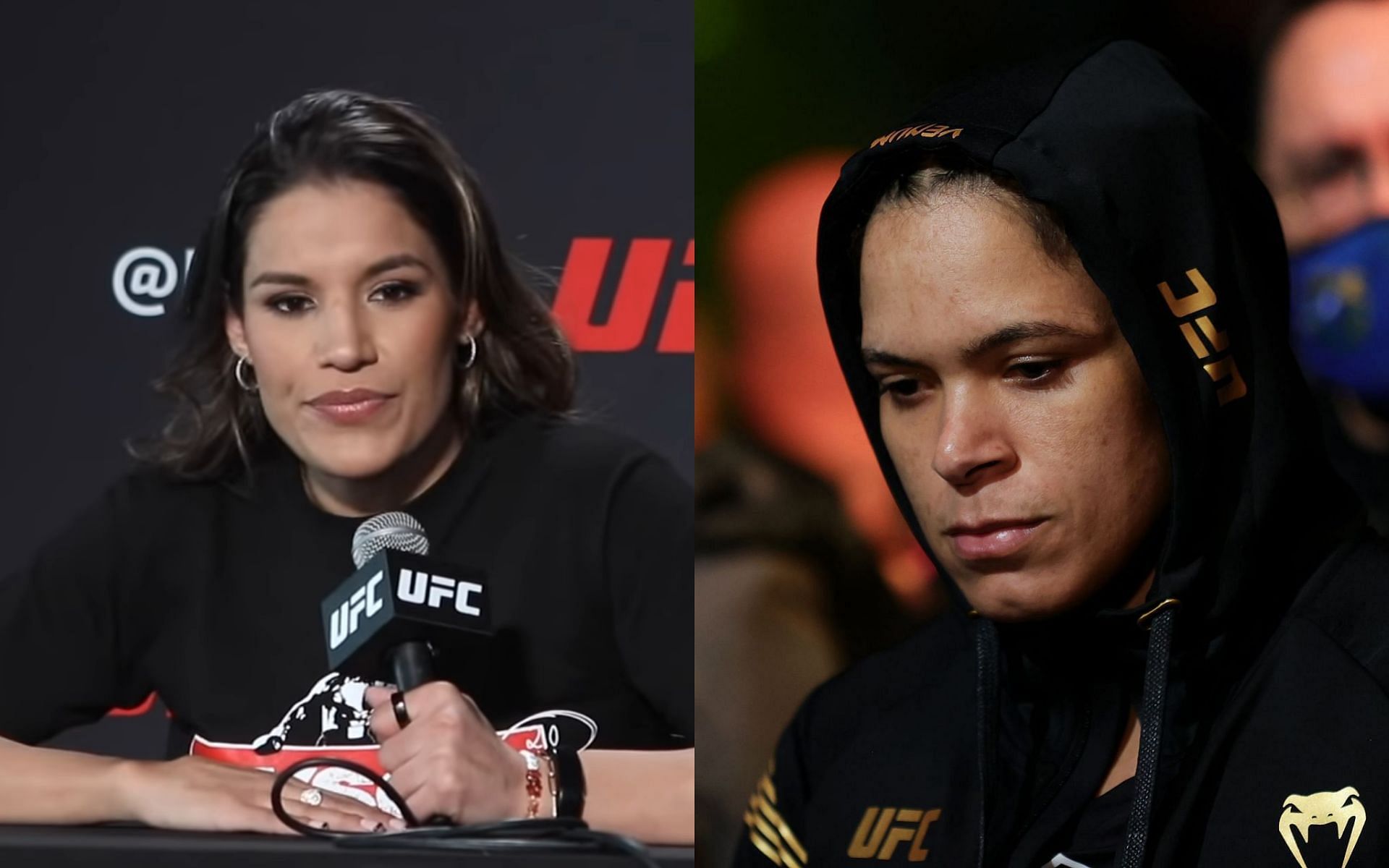 Julianna Pena(left) via YouTube/TheMacLife; Amanda Nunes(right)