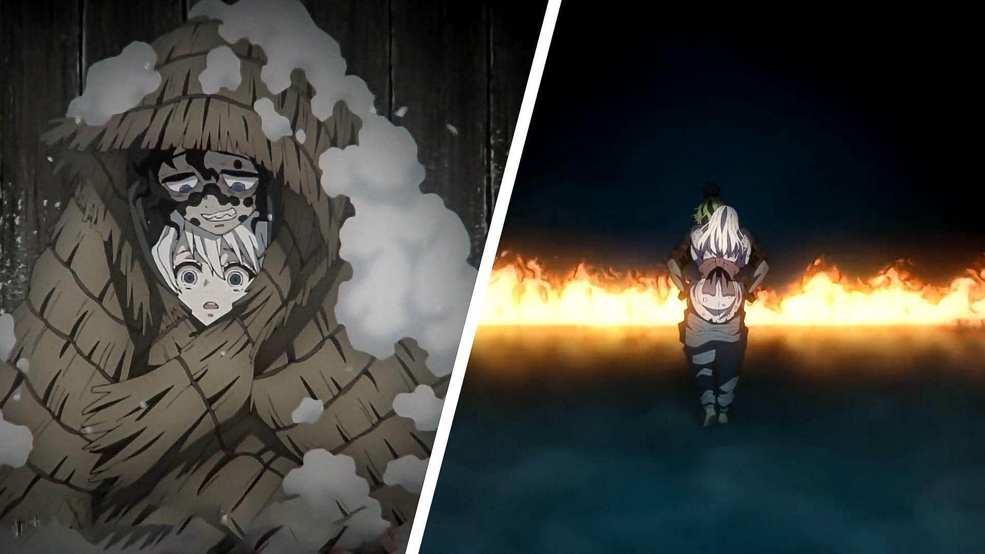 Why Gyutaro and Daki walking towards the flames in Demon Slayer Season ...