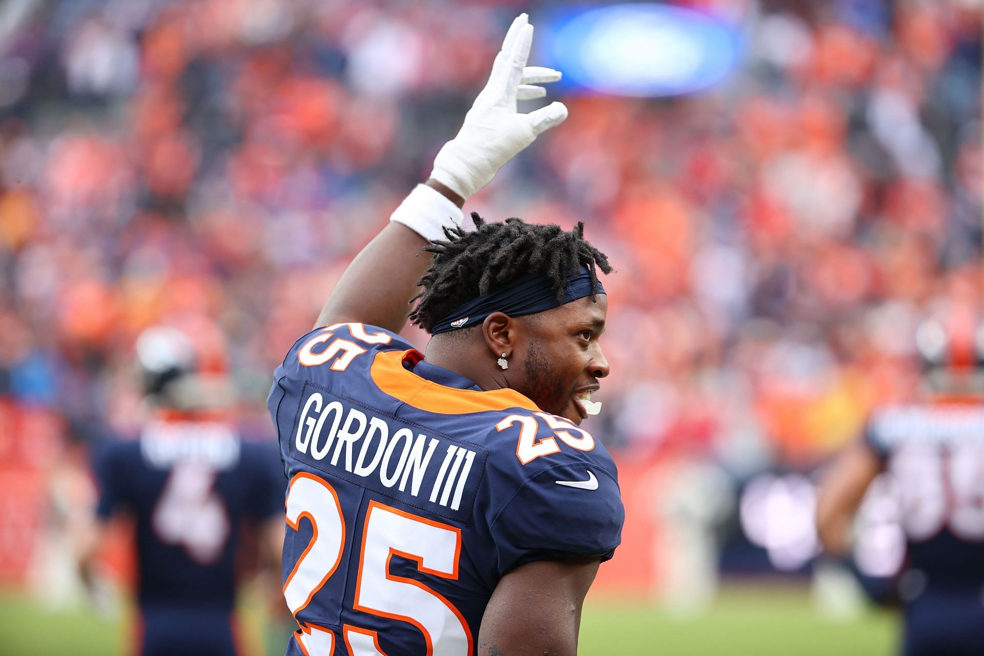 Denver Broncos running back Melvin Gordon III