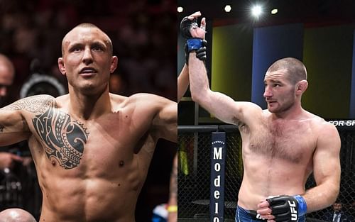 Jack Hermansson [left], Sean Strickland [right]