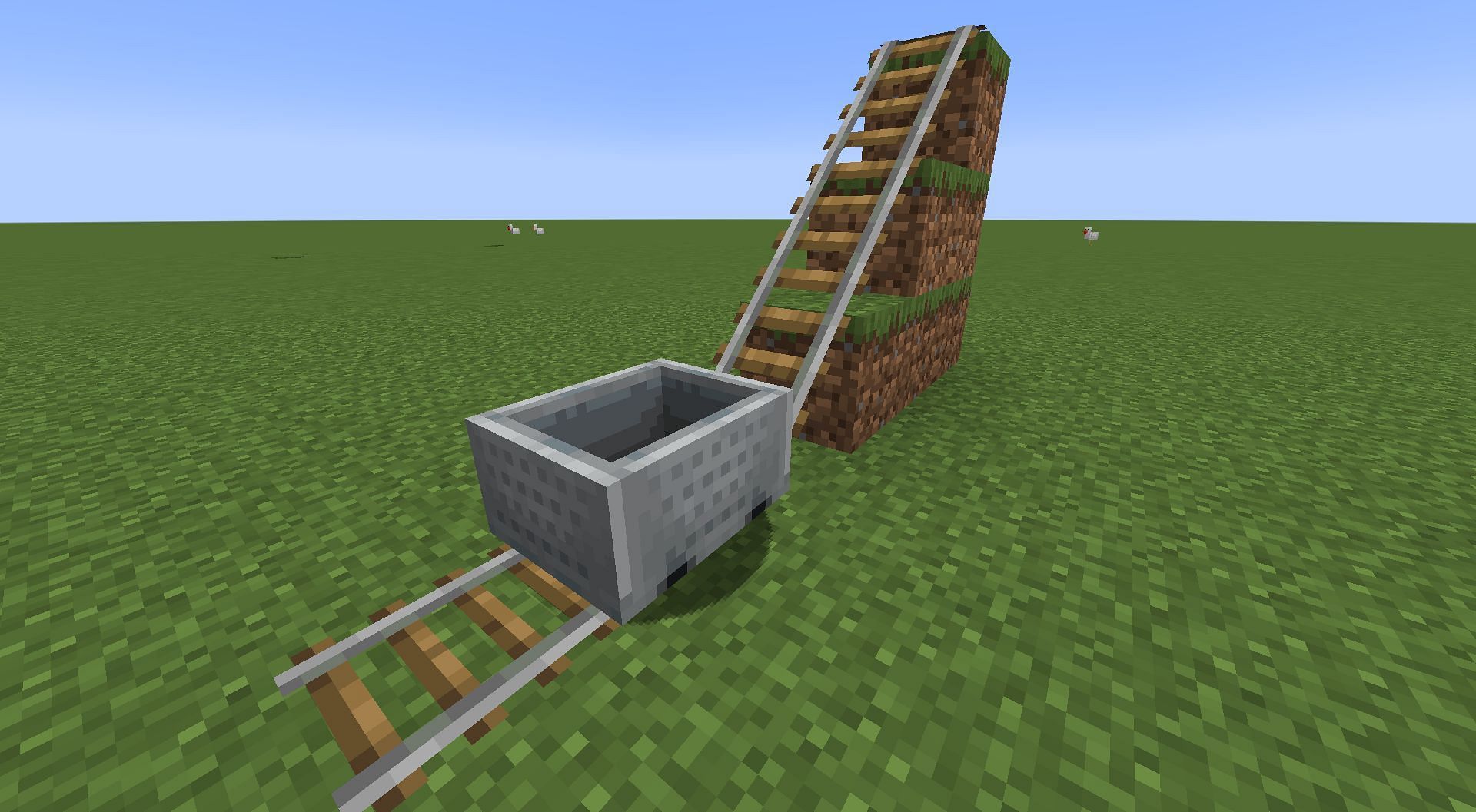 Normal Rails (Image via Minecraft)