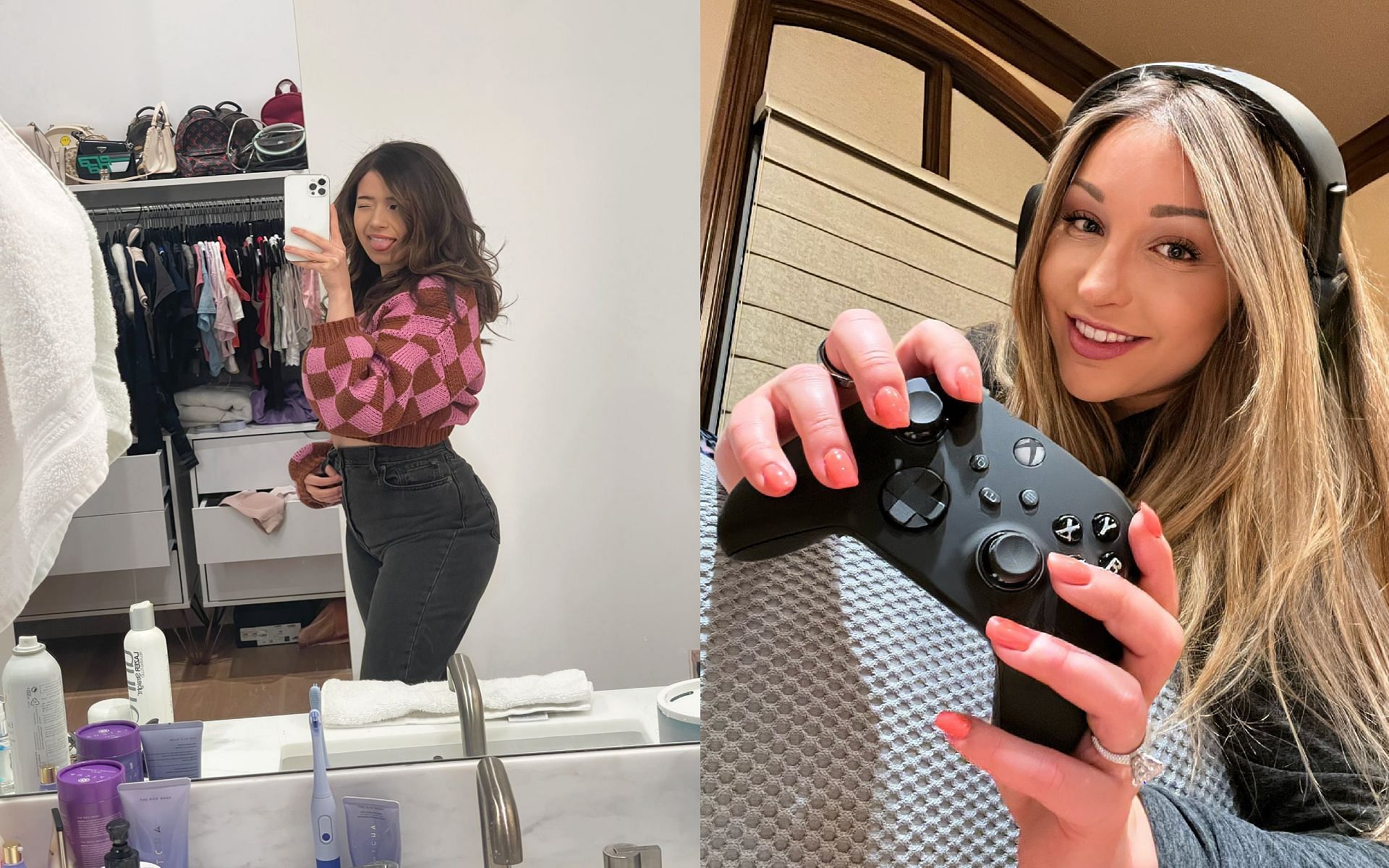 Pokimane and Jessica Blevins drama continues to drag on (Images via Pokimane and Jessica Blevins/Twitter)