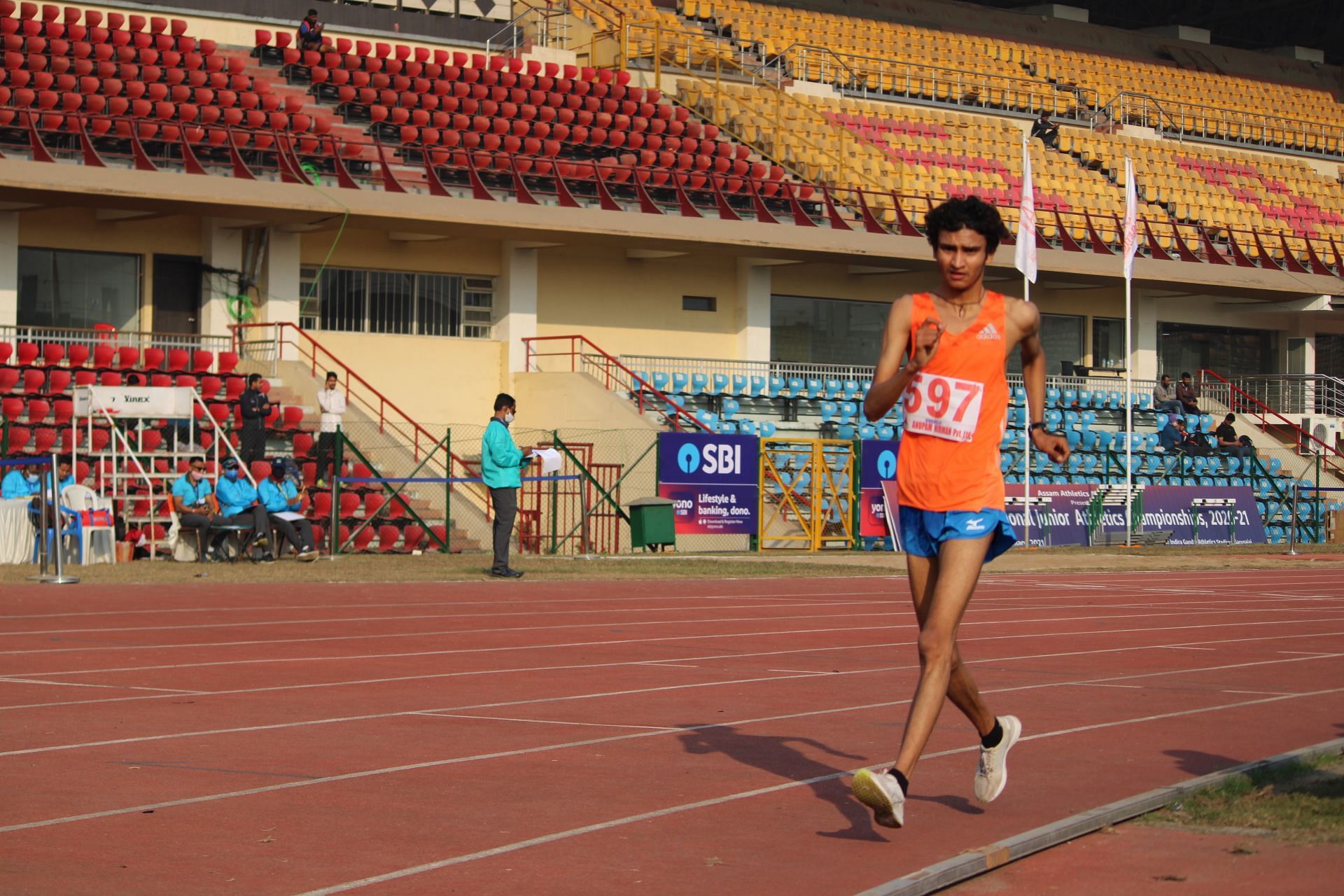 India&#039;s promising race walker Amit Khatri in action. (Photo credits: AFI)
