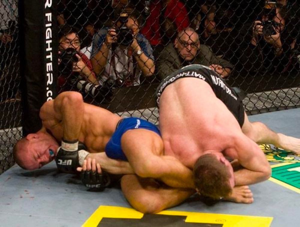 Georges St-Pierre surprised Matt Hughes with his grappling skills at UFC 79