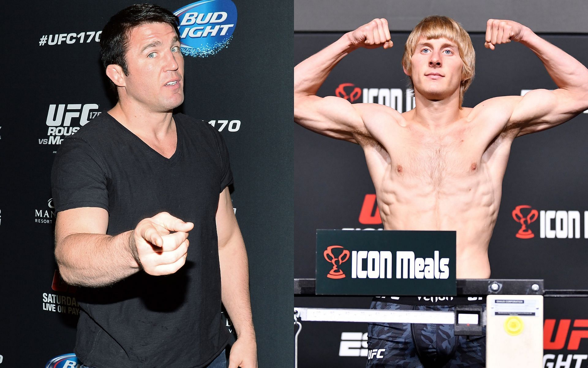 Chael Sonnen (left) and Paddy Pimblett (right)