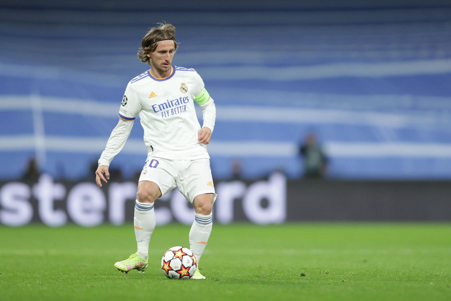 Luka Modric on the ball - UEFA Champions League