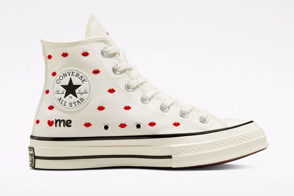 Chuck Taylor All Star Lift Valentine&#039;s Day High-Top. (Image via Converse)