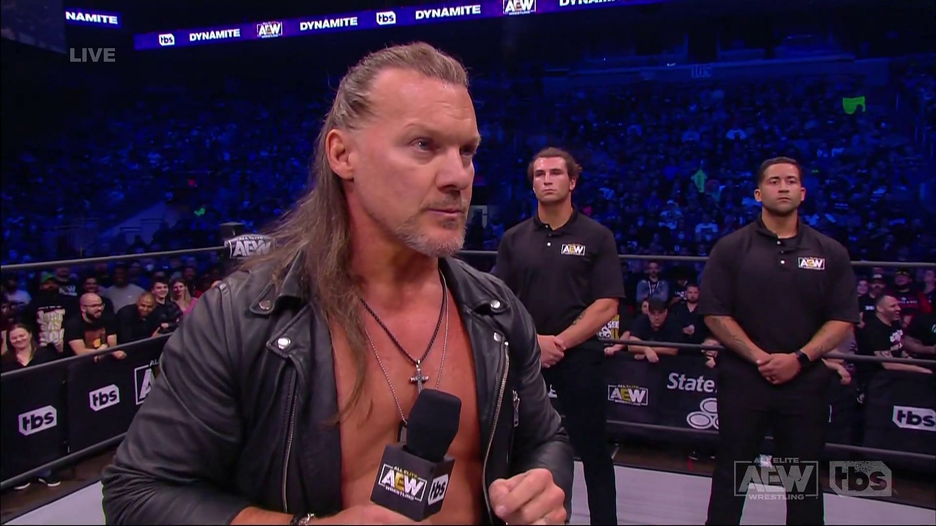 Jericho during his promo against Eddie Kingston on AEW Dynamite.