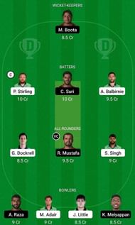 IRE vs UAE Fantasy Suggestion Team 1