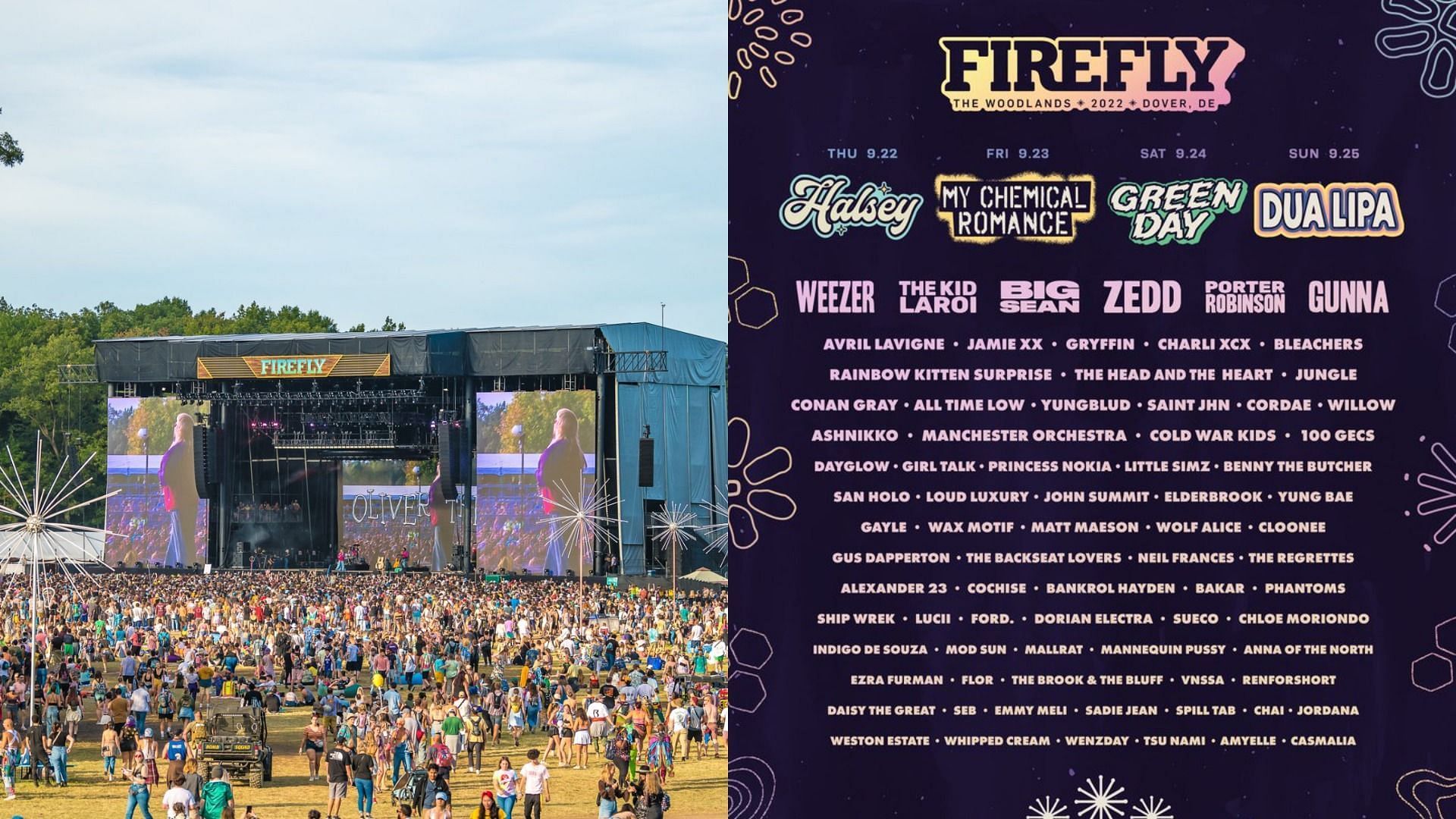 Firefly Music Festival 2022 (Image via @LiveAtFirefly on Twitter)