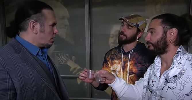 The Young Bucks and Matt Hardy mock Jeff Hardy's departure from WWE