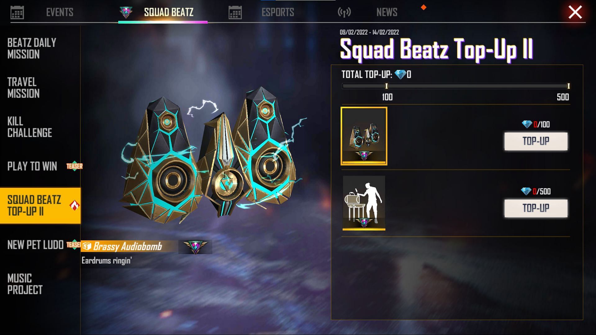 Brassy Audiobomb Loot Box (Image via Garena)