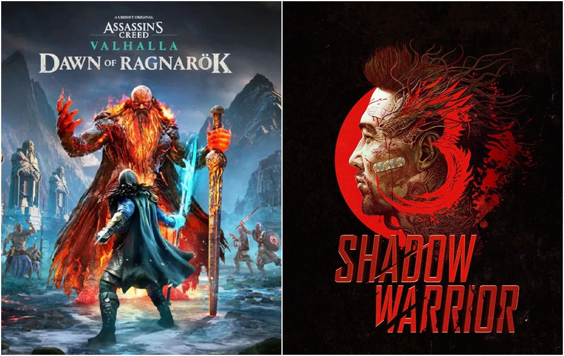 Assassin&#039;s Creed Dawn of Ragnar&ouml;k and Shadow Warrior 3 are some of the PC games coming in March 2022 (Image by Ubisoft and Devolver Digital)