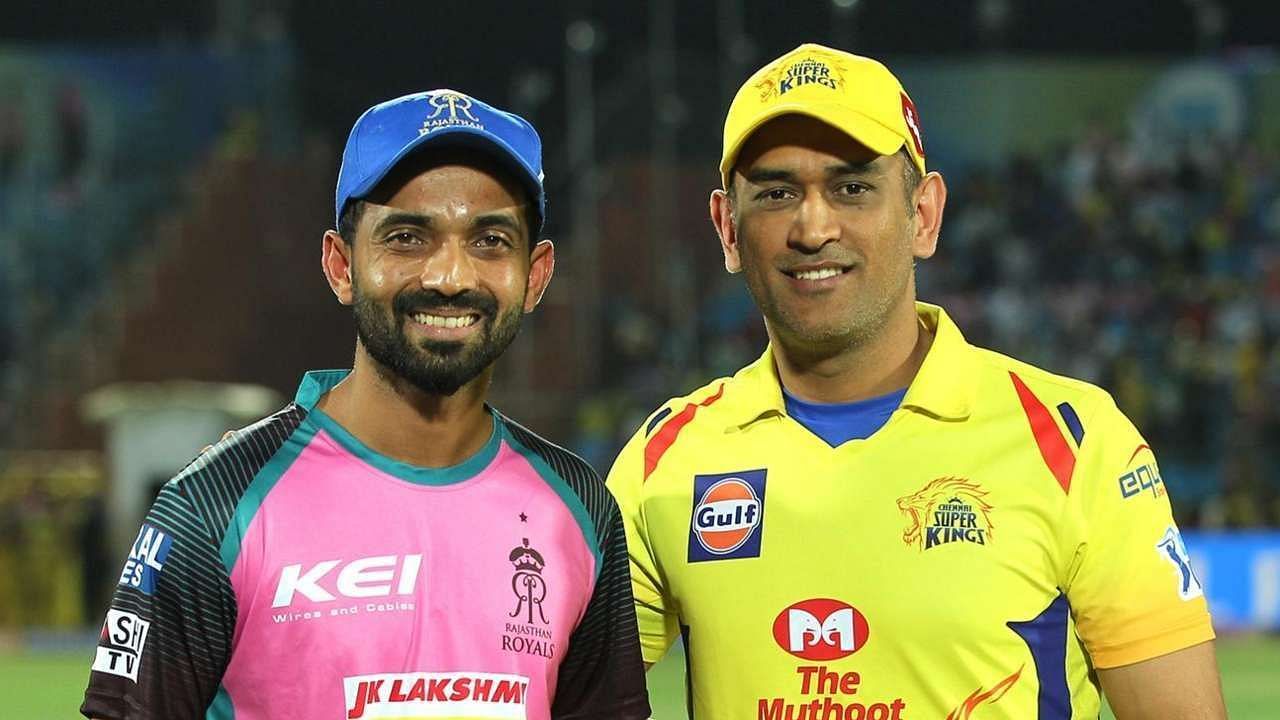 Ajinkya Rahane and MS Dhoni in IPL 2019