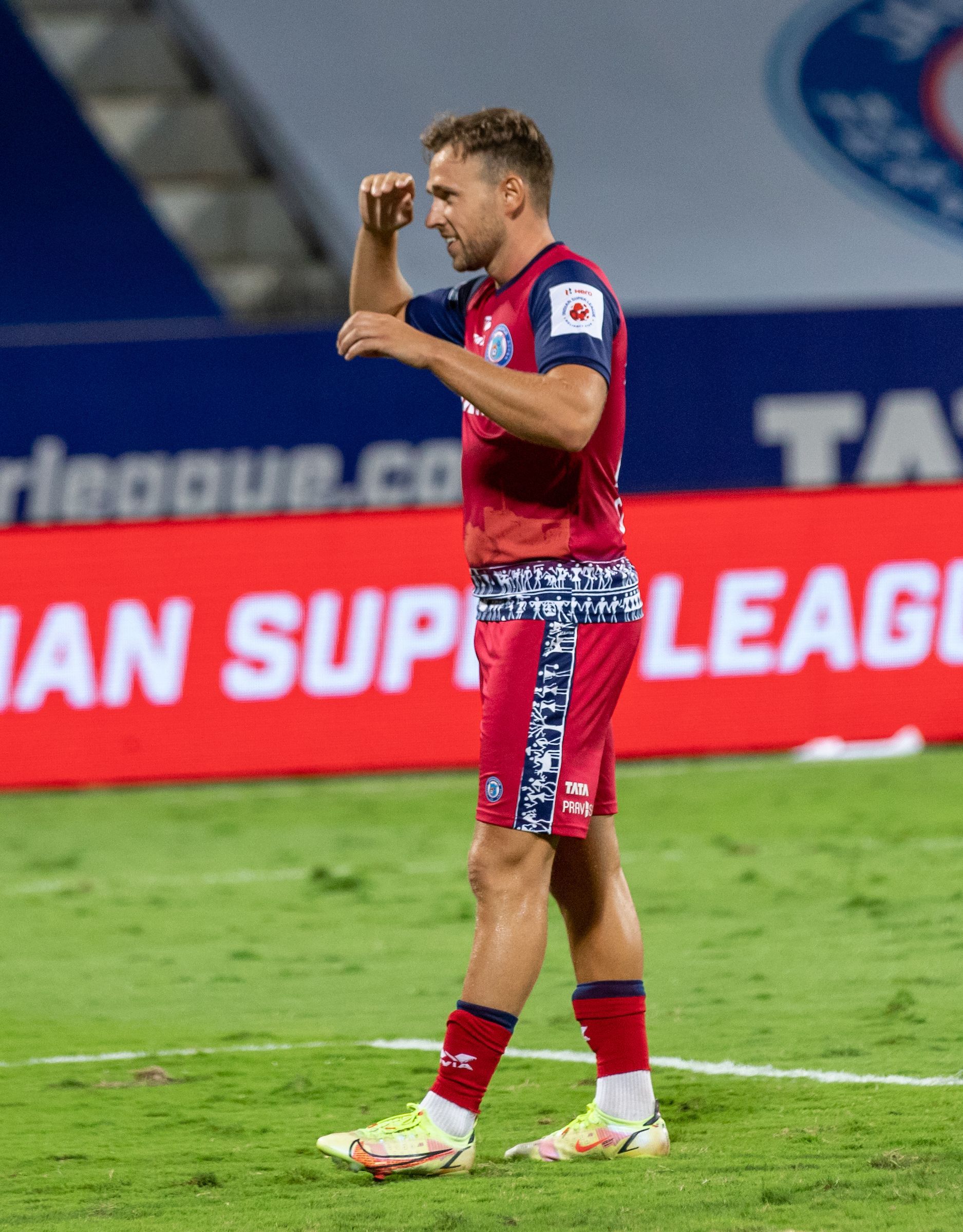 Jamshedpur FC's Greg Stewart scores the winner against Mumbai City FC (Image Courtesy: ISL)