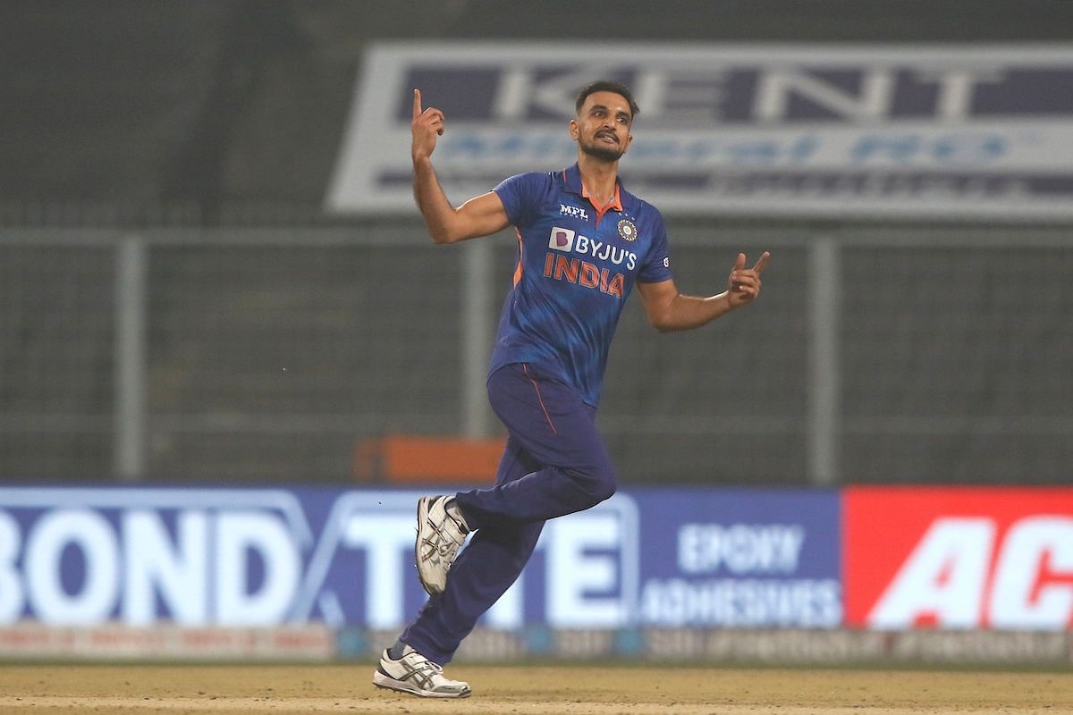 Harshal Patel claimed three wickets in the 3rd T20I. Pic: BCCI