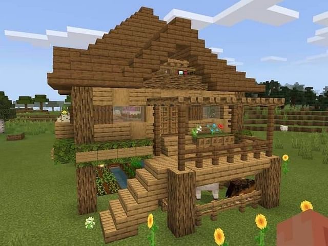 5 simple Minecraft house designs using wood in 2022