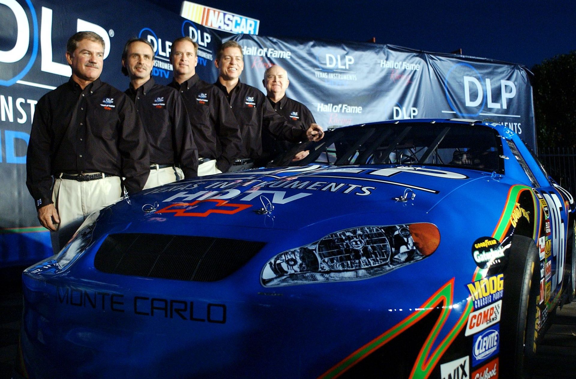 NASCAR champion Terry Labonte (forefront) was the first of Hall of Fame Racing (Photo: Getty)