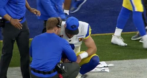 Sean McVay embraces Matt Stafford after their 23-20 Super Bowl victory over the Cincinnati Bengals