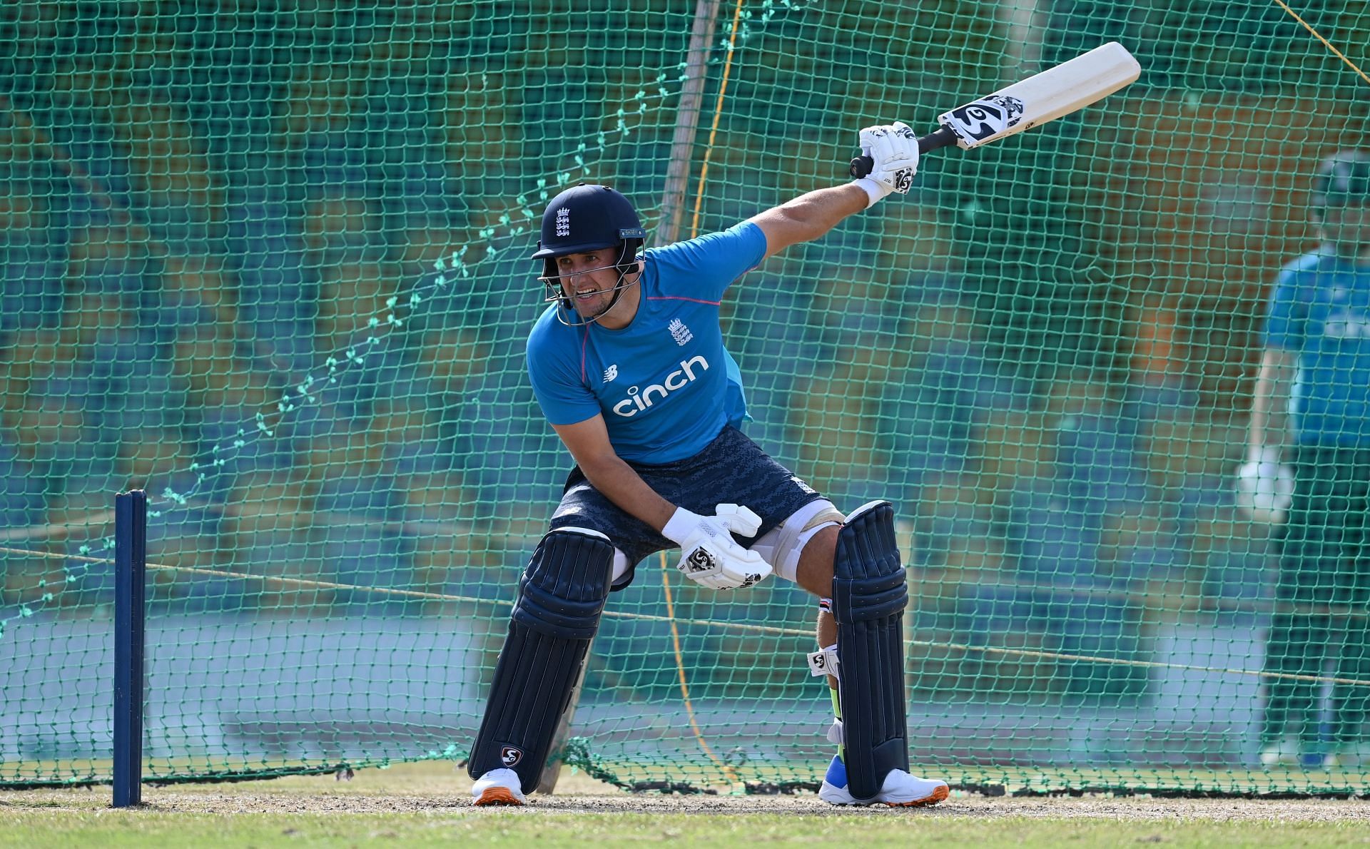Liam Livingstone in England Nets Session