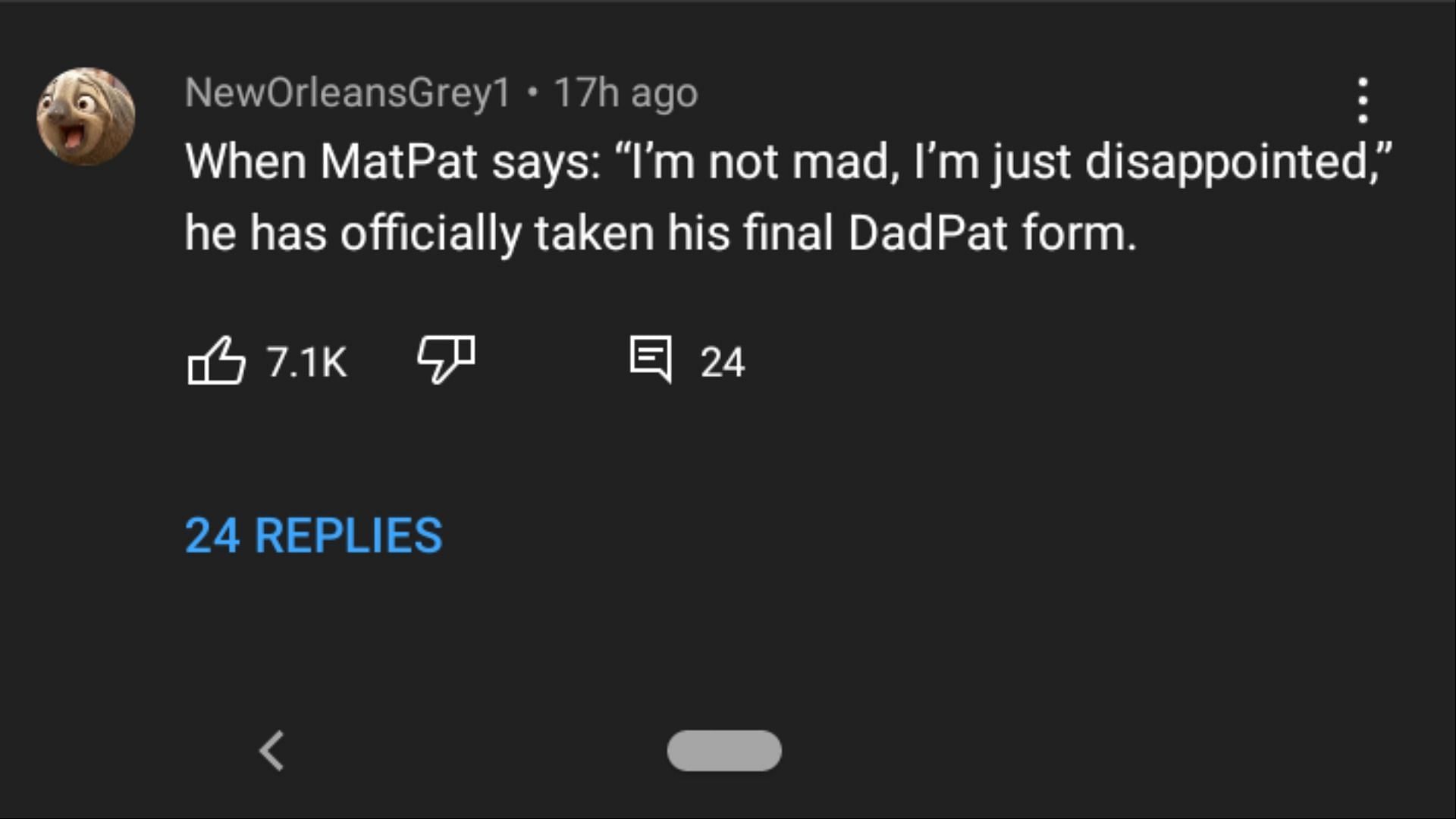 Some had a rather funny take on MatPat &#039;s video (image via YouTube) 