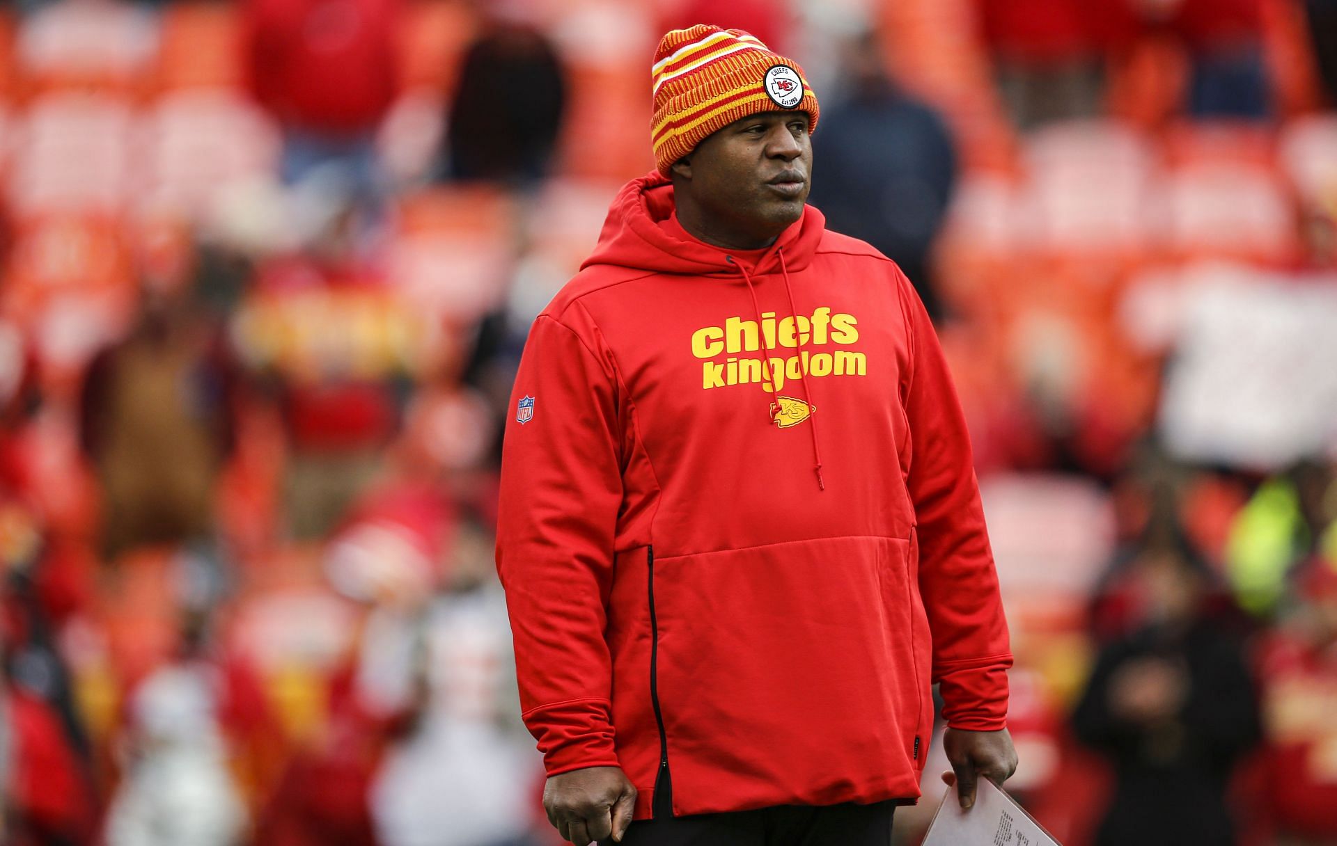 Kansas City Chiefs offensive coordinator Eric Bieniemy