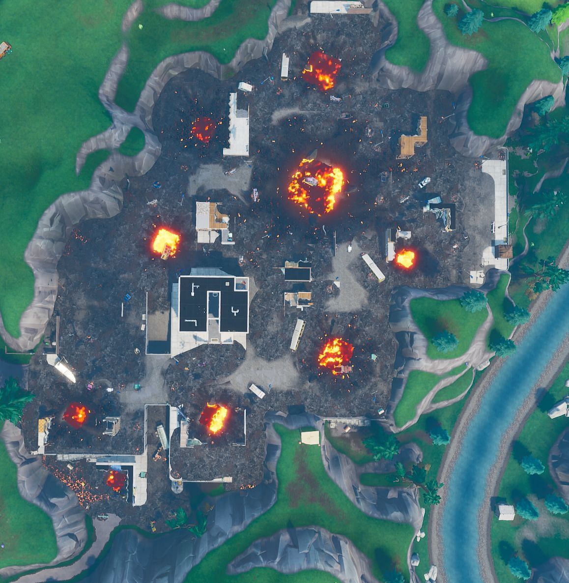 Tilted Towers has been destroyed before (Image via Fortnite Wiki)
