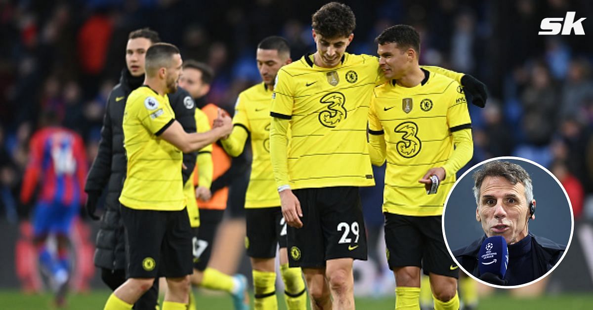 Blues players react during a match; [inset] Gianfranco Zola
