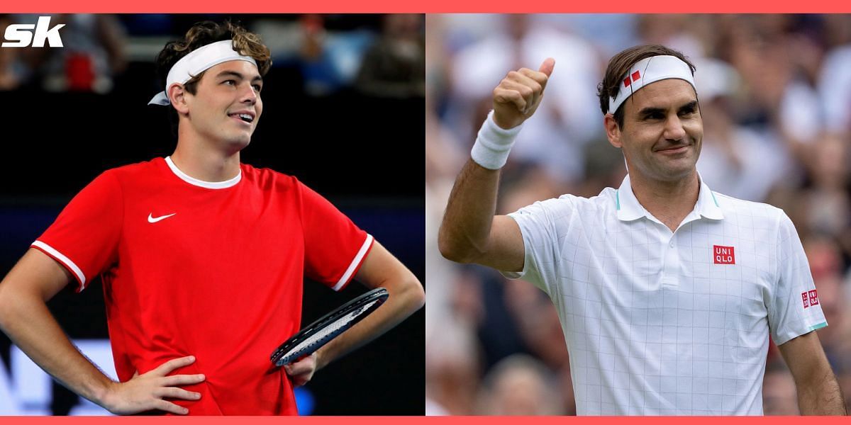Taylor Fritz reminisced about his first match against Roger Federer, his childhood idol
