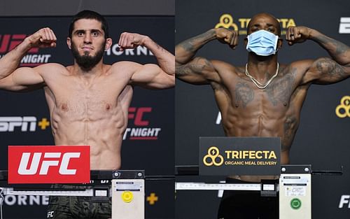 Islam Makhachev (left), Bobby Green (right)